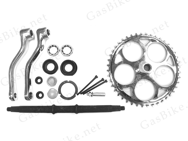 Wide pedal crank clearance kit