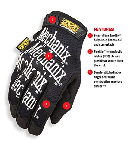Mechanix Wear - Original Gloves (Large, Black)